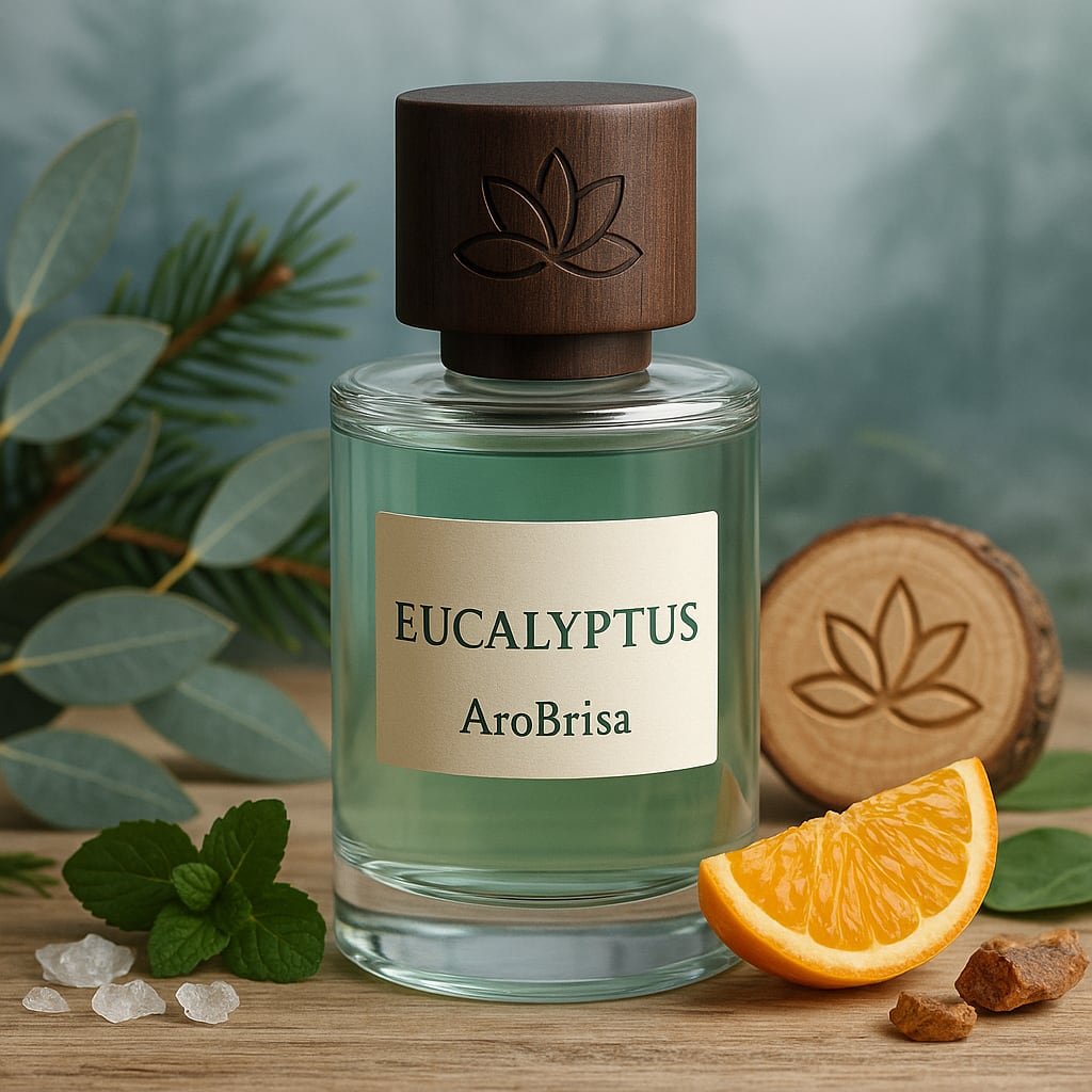 Frasco de fragancia AroBrisa, aroma de marca